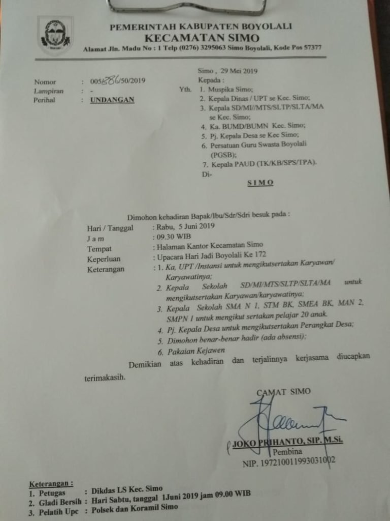 Bertepatan Idul Fitri, Bupati Didesak Cabut Undangan Upacara Perayaan Hari Jadi Boyolali
