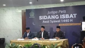 Pemerintah Tetapkan Idul Fitri 1440 H Jatuh Pada Hari Rabu 5 Juni 2019