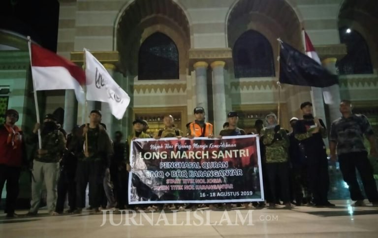 Napak Tilas Jendral Sudirman, 95 Santri Ini Gelar Longmarch Yogya-Karanganyar