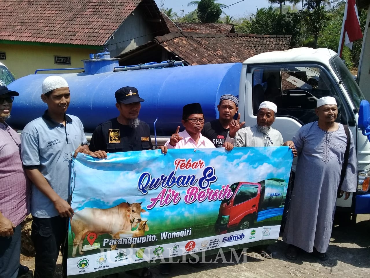 Elemen Umat Islam Soloraya Tebar Kurban di Wilayah Minim Air Bersih di Pelosok Wonogiri