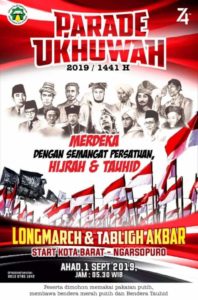 Ribuan Bendera Tauhid dan Merah Putih Siap Berkibar di Parade Ukhuwah Soloraya