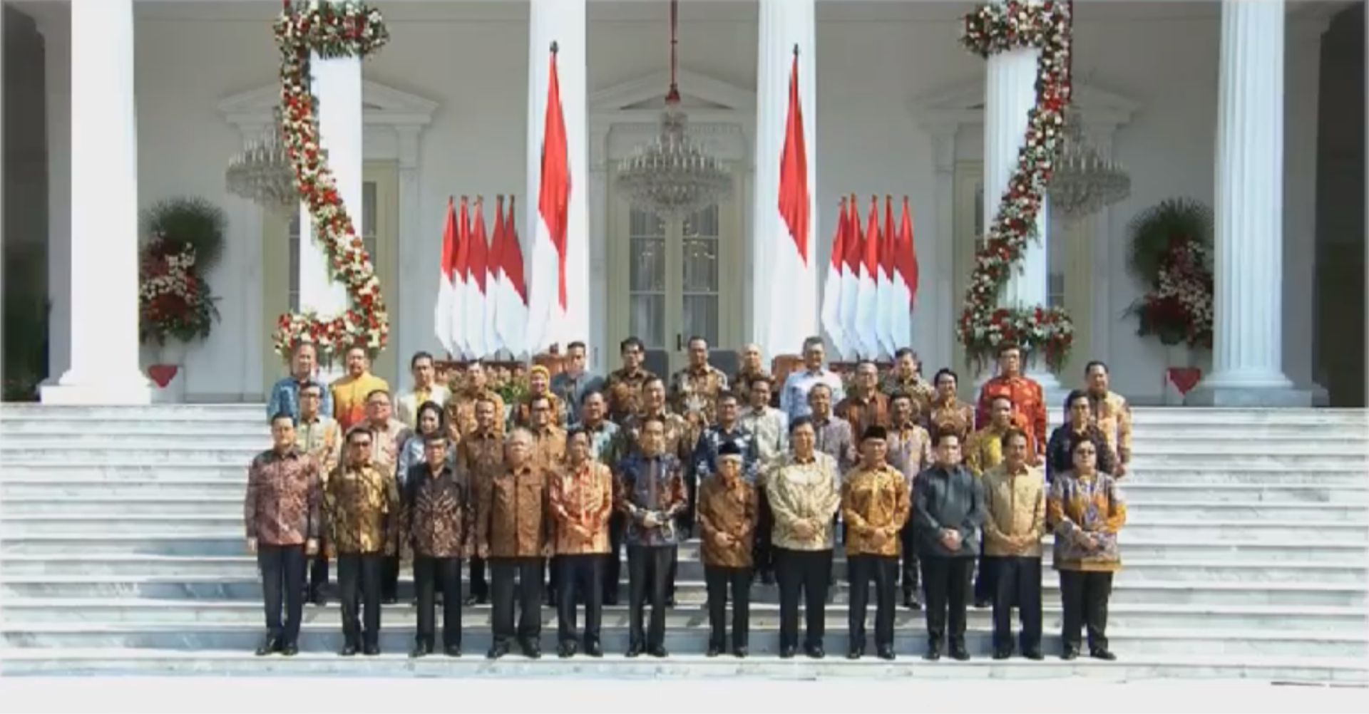 Ini Susunan Lengkap Menteri Kabinet Jokowi 2019-2024