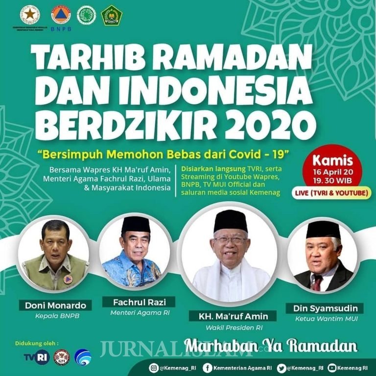 Zikir Nasional Online Akan Diikuti Seluruh Ormas Islam dan Elemen Pemerintah