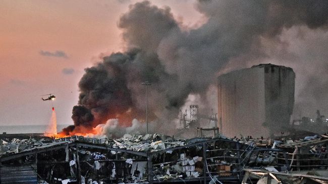 Investigasi Awal Ledakan Beirut:  2750 Ton Amonium Nitrat Terbengkalai