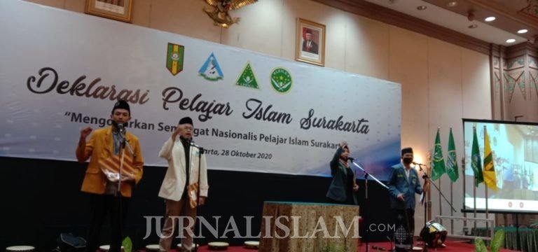Pemuda NU, Muhammadiyah, dan PII Deklarasikan Pelajar Islam Surakarta