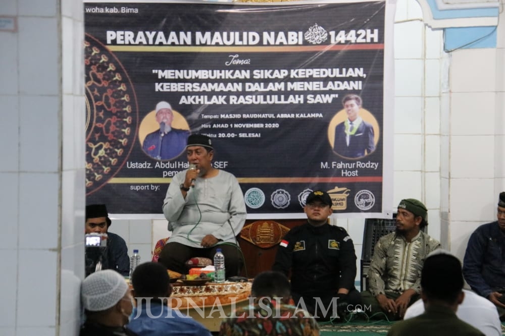 Warga Desa Kalampa Bima Antusias Ikut Tabligh Akbar Maulid Nabi