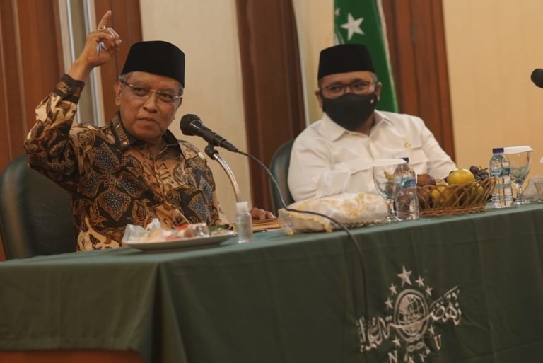 Silaturahim ke PBNU, Menag Bicara Pemandirian Pesantren
