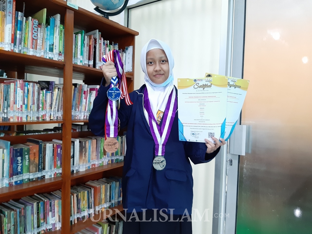 Indira, Siswi SMP Muhammadiyah Kottabarat Raih 13 Medali Selama Pandemi