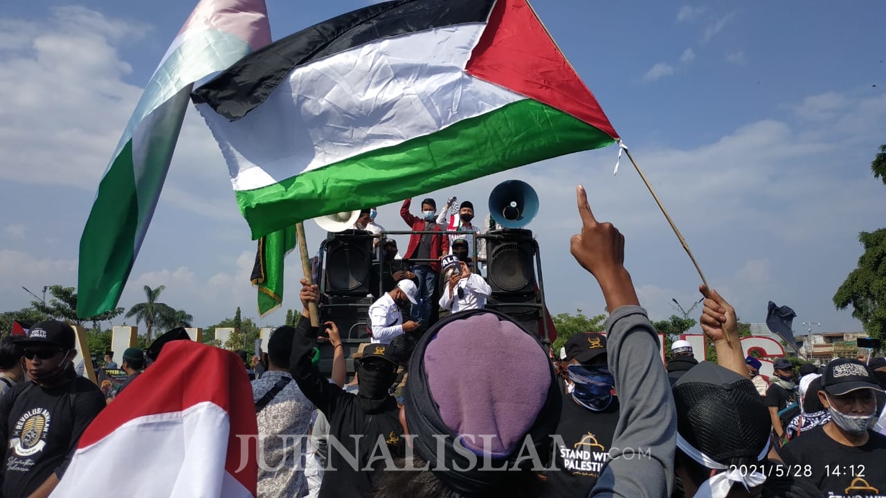 Giliran Ribuan Warga Ciamis Turun Ikuti Aksi Solidaritas Palestina