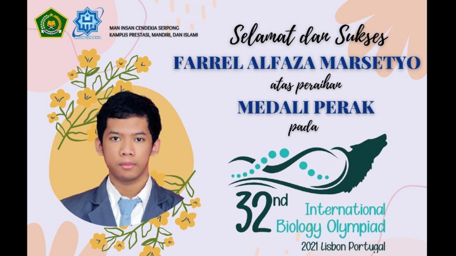 Alumni MAN IC Serpong Raih Medali Perak Olimpiade Internasional Biologi