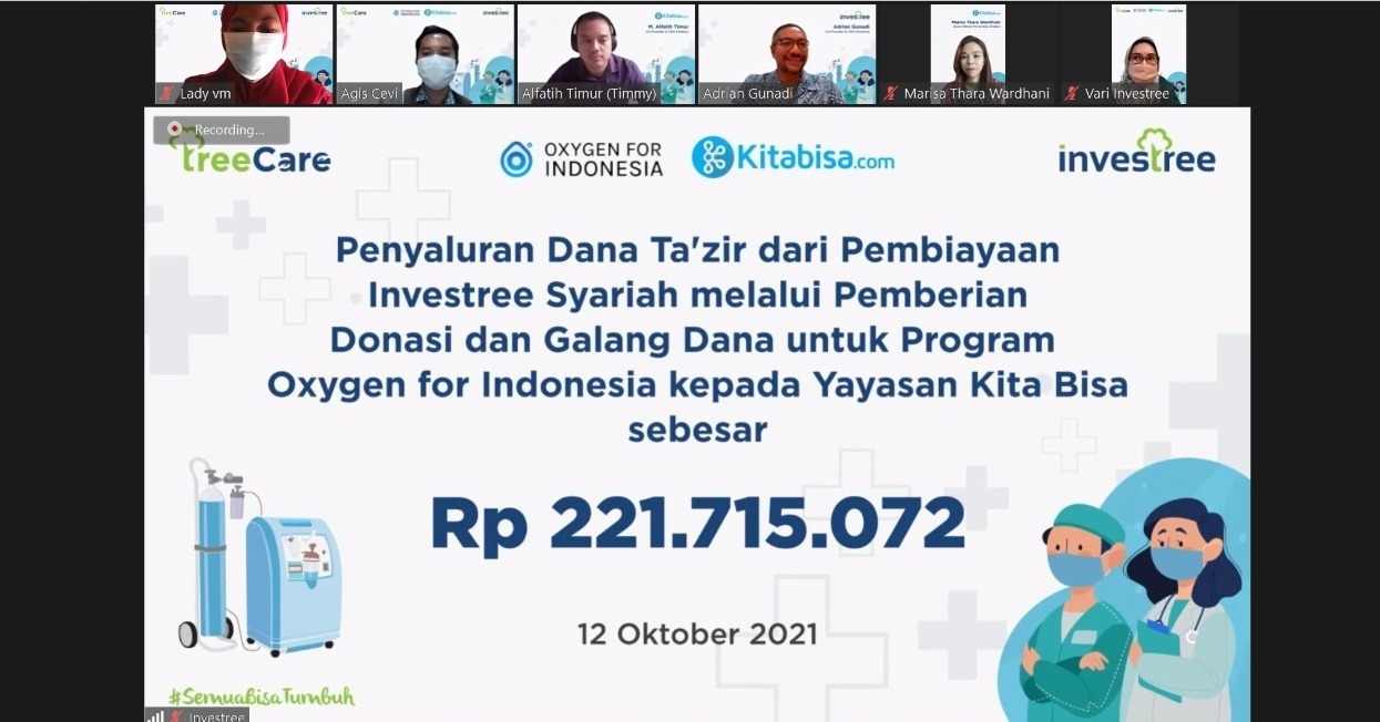 Investree Salurkan Dana Ta’zir untuk Donasi Kemanusiaan