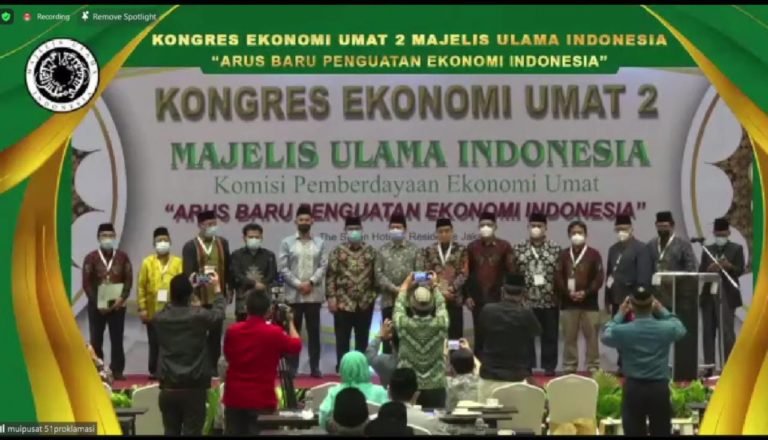 Kongres Ekonomi Umat MUI Lahirkan 9 Resolusi Jihad Ekonomi
