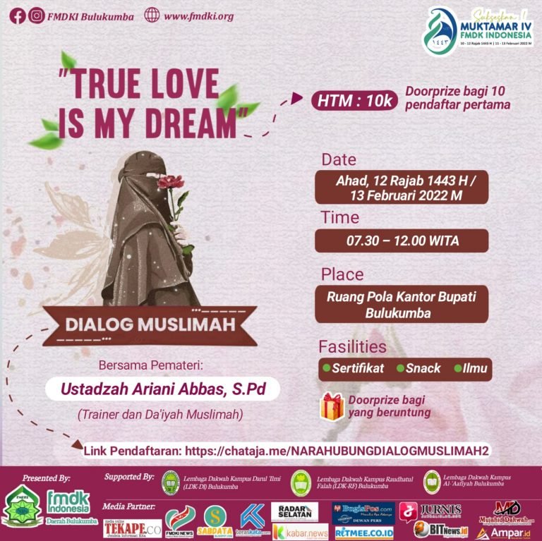 FMDKI Daerah Bulukumba akan Gelar Dialog Muslimah untuk Lima Kampus