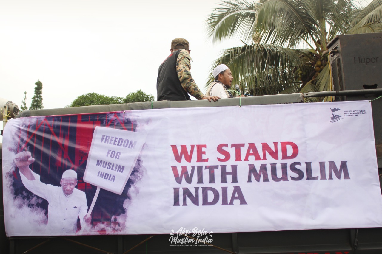 Aksi Bela Muslim India, Umat Islam Tasikmalaya Turun ke Jalan Kecam Kebiadaban Ekstrimis Hindu India