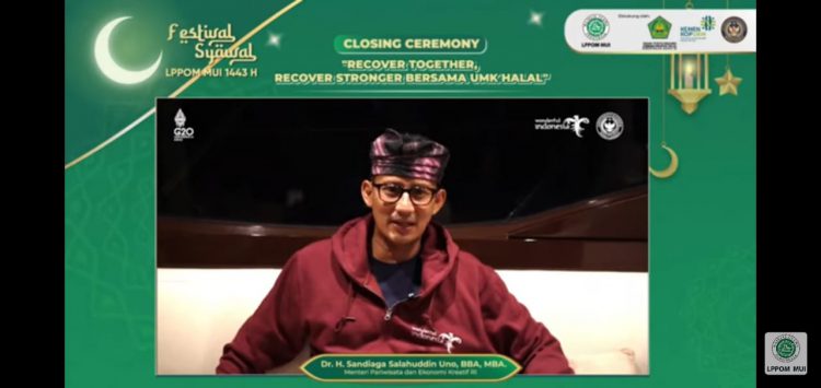 Sandiaga Apresiasi LPPOM MUI Berikan Sertifikasi Halal Gratis untuk UMKM