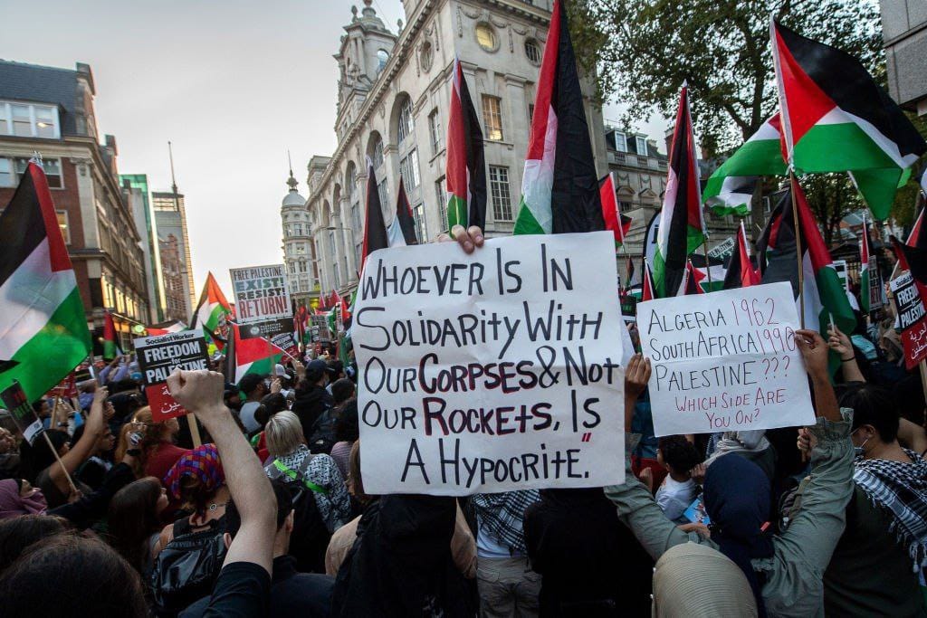 Perang Gaza, Ribuan Orang Hadiri Unjuk Rasa pro-Palestina di London Menyerukan Diakhirinya Penjajahan