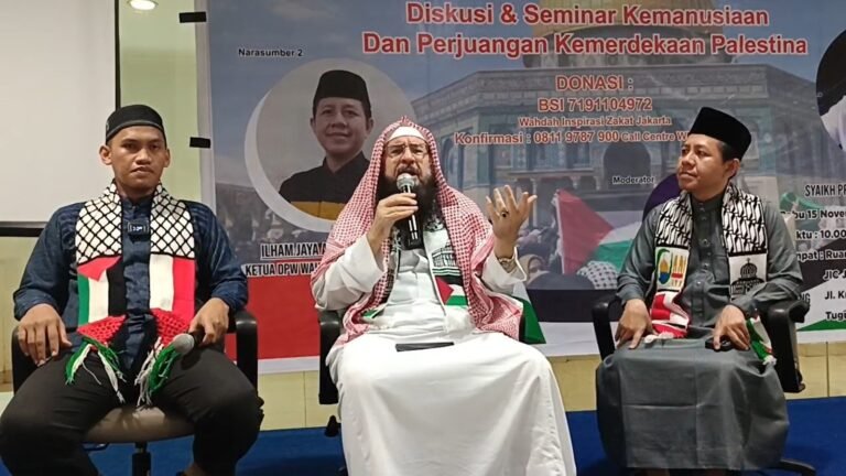 KITA Palestina Gelar Seminar Kemanusiaan Bersama Syaikh Prof Murawweh Nashar Bahas Kondisi Terkini Gaza