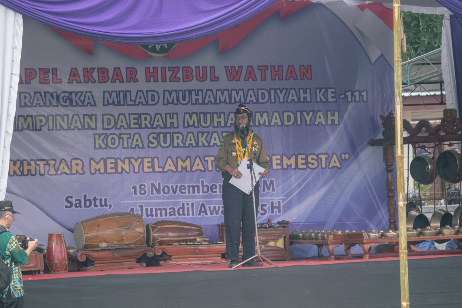 Ribuan Pelajar Solo Ikuti Apel Akbar Milad Muhammadiyah 111