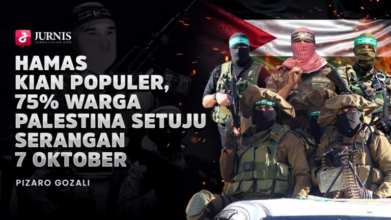 Hamas Kian Populer, 75% Warga Palestina Setuju Serangan 7 Oktober