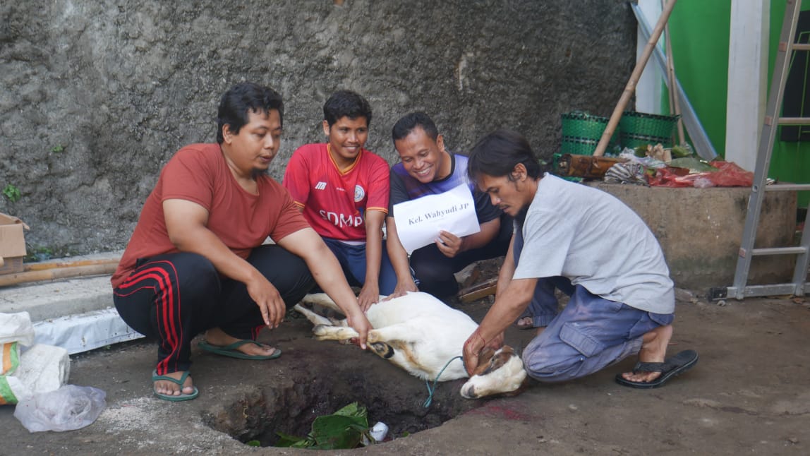 Idul Adha 1445 H, SD Muhammadiyah Palur Qurban 2 Sapi 9 Ekor Kambing