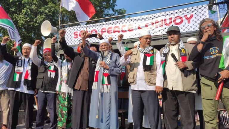 Ribuan Ummat Islam Soloraya, Konvoi Dukung Putusan ICJ Atas Palestina