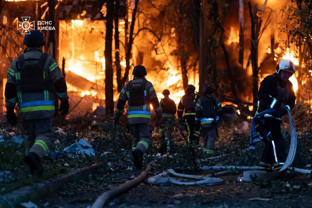 Kyiv Digempur Drone Rusia Sepanjang Malam, 14 Orang Terluka dan Infrastruktur Kereta Api Rusak