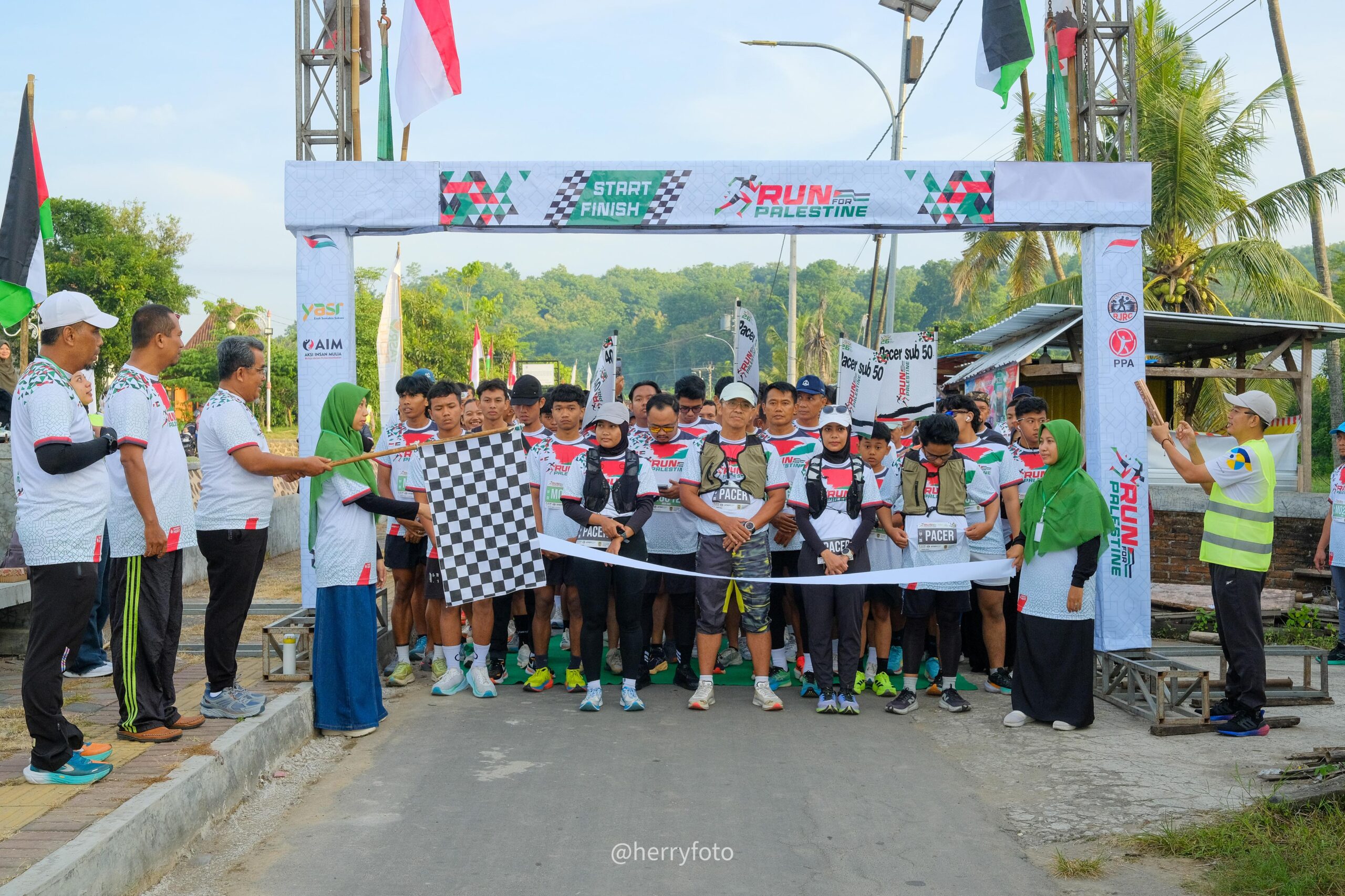 Run For Palestine Warnai Milad ke-26 YASR, Peserta Lampaui Target hingga 443 Orang