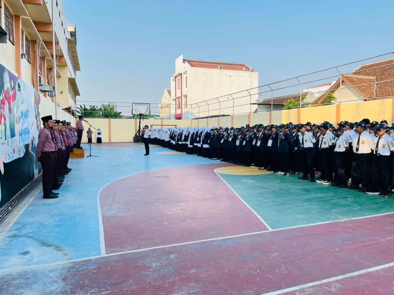 Meriah Apel Hari Pertama, SMP Muhammadiyah PK Kottabarat Sambut Siswa Baru