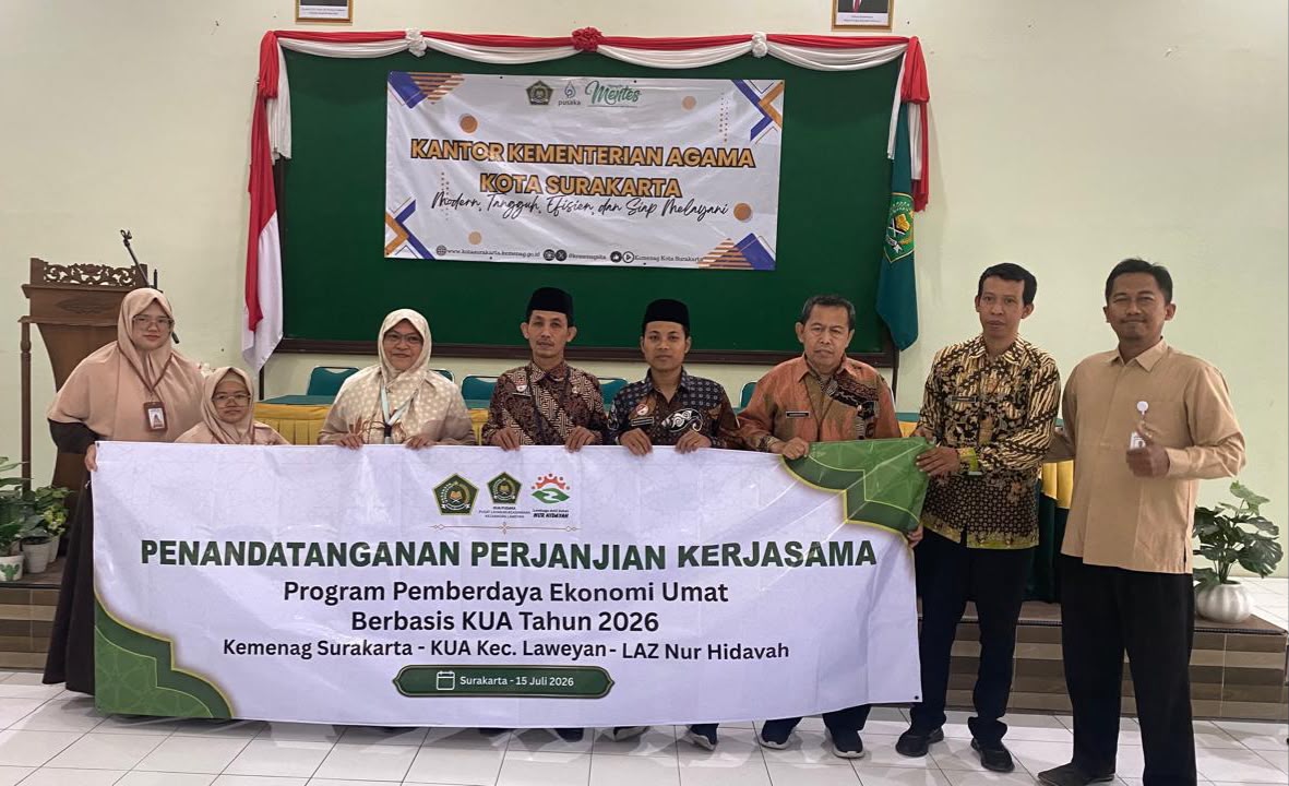 LAZ Nur Hidayah Perkuat Pemberdayaan Zakat melalui MoU Program Pemberdayaan Ekonomi Umat Berbasis KUA