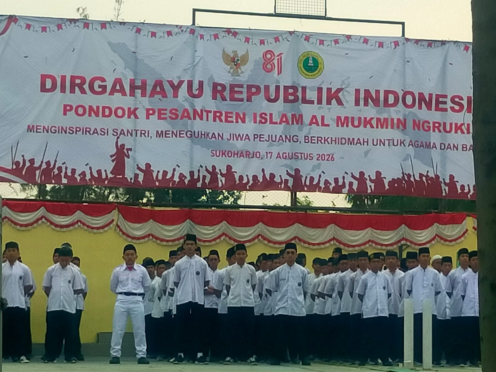 Semangat Kemerdekaan dan Ruhul Jihad Warnai Upacara HUT RI ke-81 di Pondok Ngruki