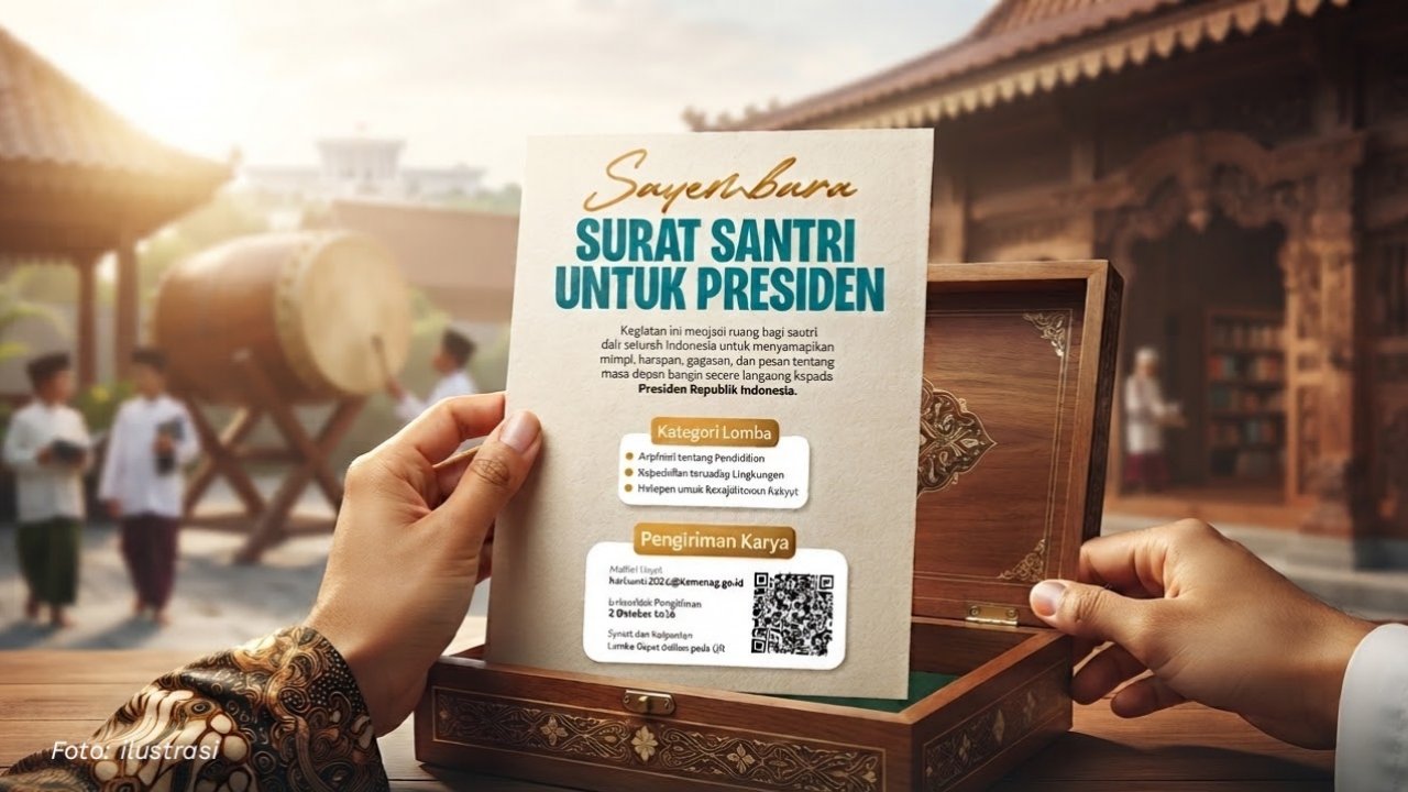 Kemenag Buka Sayembara Surat Santri untuk Presiden, Angkat Tiga Isu