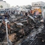 Kamp Pengungsian di Gaza Dibakar, Lebih dari 800 Warga Palestina Kehilangan Tempat Tinggal