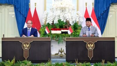 Indonesia dan Mesir Sepakati Empat Kerja Sama, Tegaskan Dukungan bagi Palestina
