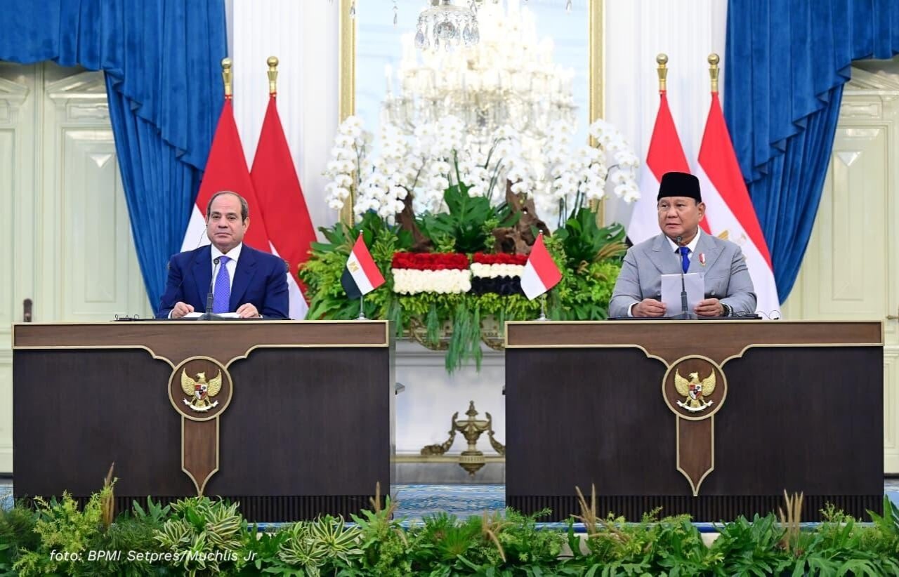 Indonesia dan Mesir Sepakati Empat Kerja Sama, Tegaskan Dukungan bagi Palestina