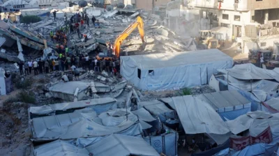 Serangan Israel Hantam Apartemen di Gaza, Lima Warga Palestina Gugur